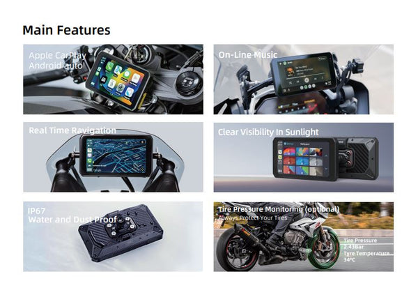 CHIGE AIO-5 Play スマートライディングディスプレイ Chigee AIO-5 Play Smart Riding Display - MFP0128.. – ART Rider Gear