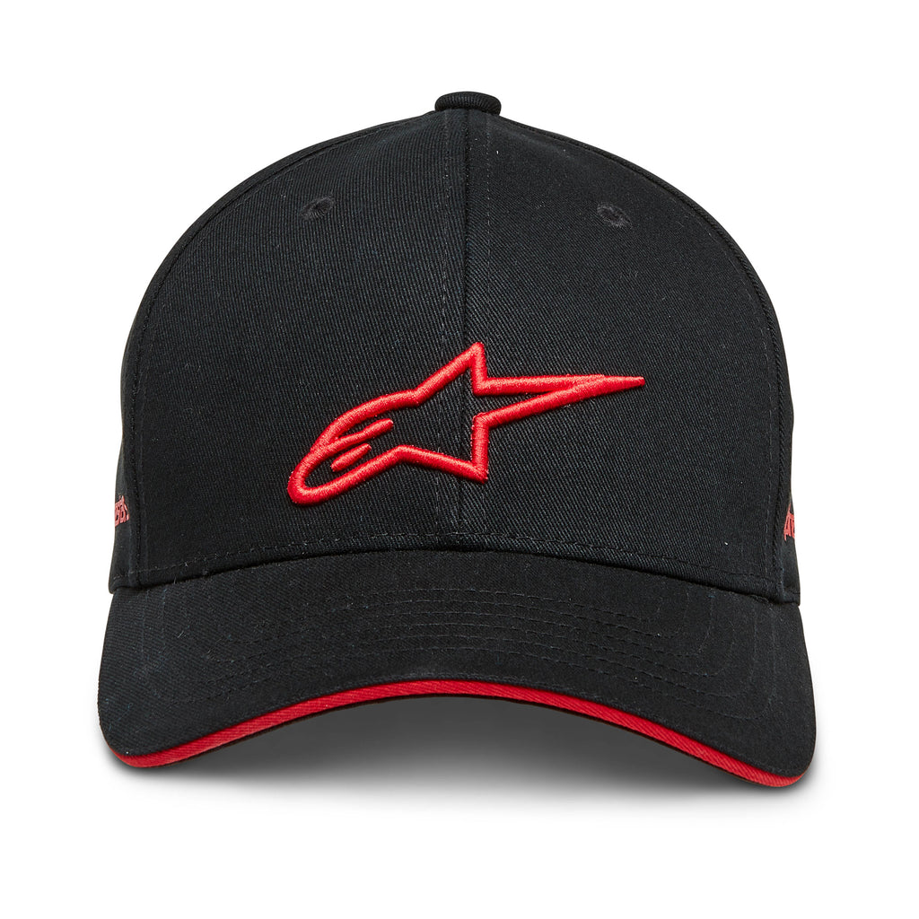 Alpinestars Rostrum Hat in Black/Red or Black/White - 12328100010...
