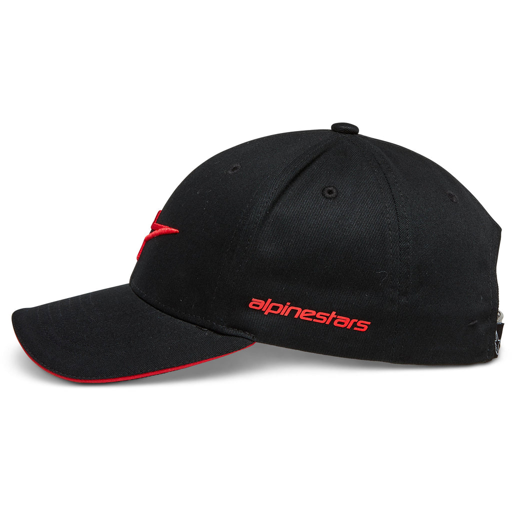 Alpinestars Rostrum Hat in Black/Red or Black/White - 12328100010...
