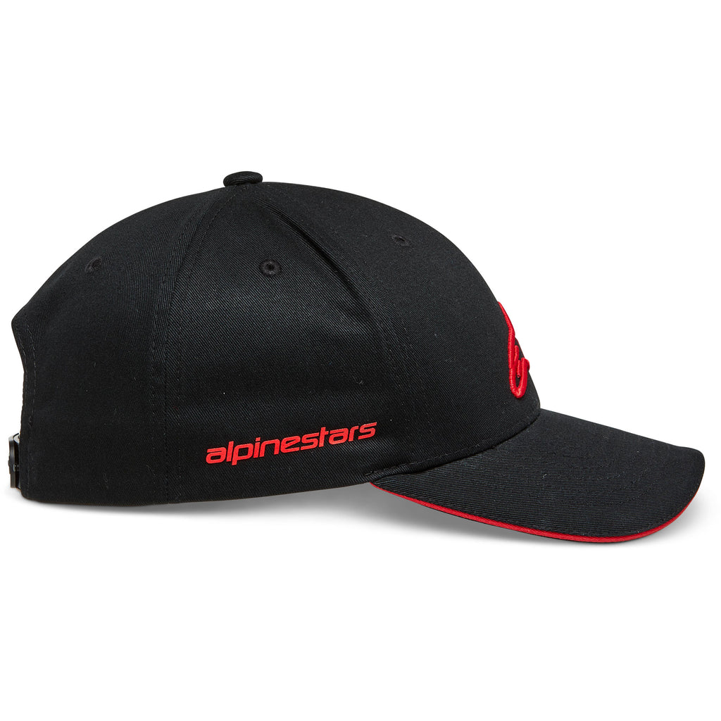 Alpinestars Rostrum Hat in Black/Red or Black/White - 12328100010...