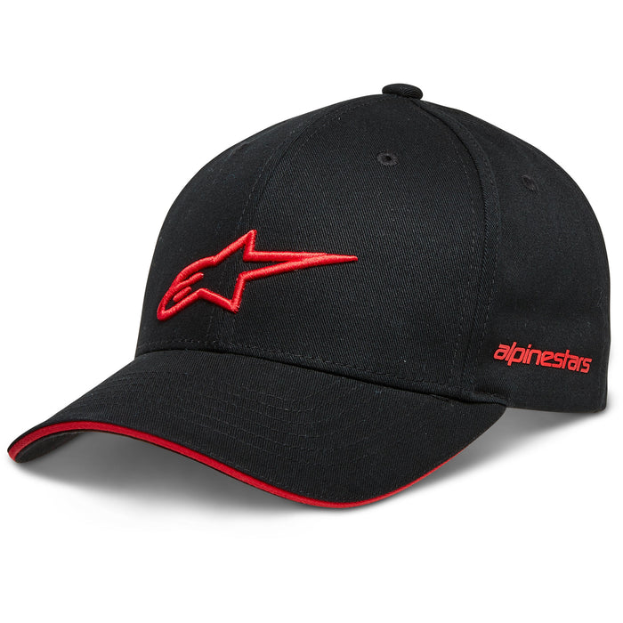 Alpinestars Rostrum Hat in Black/Red or Black/White - 12328100010...