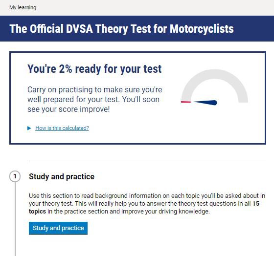 The Official DVSA Theory Test & Hazard Perception Kit for Motorcyclist ...