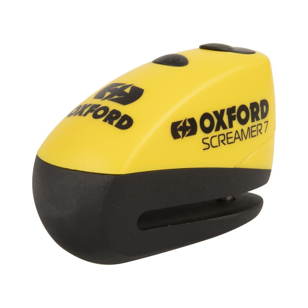 Oxford Screamer7 Alarm Disc Lock Yellow or Black LK289 / LK290