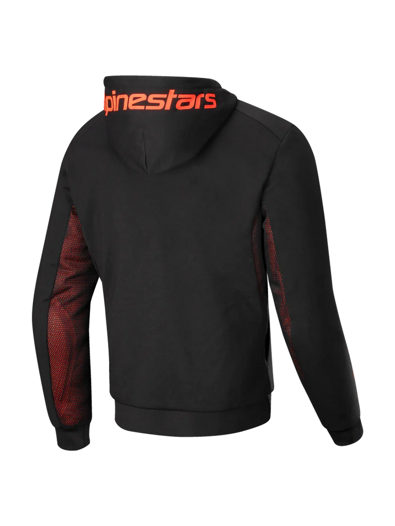 *NEW* Alpinestars Chrome Air Sport Hoodie Black Red Fluo - 42004251030..