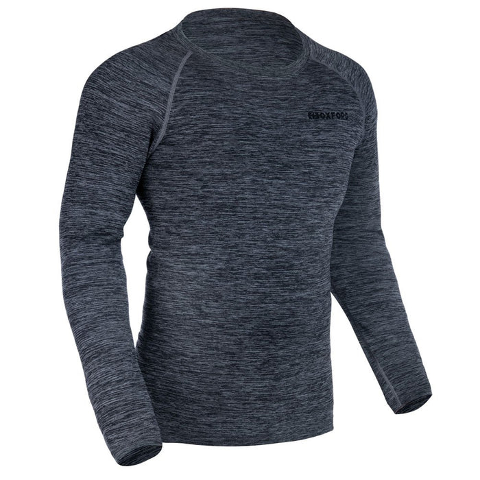 Oxford Advanced Base Layer MS Top Charcoal Marl - LA214101..