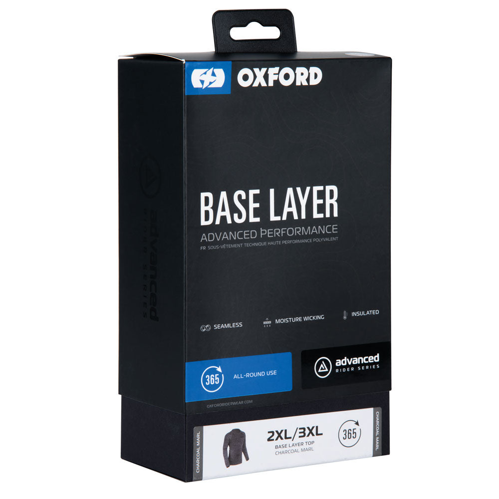 Oxford Advanced Base Layer MS Top Charcoal Marl - LA214101..