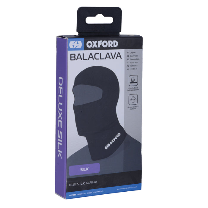 Oxford Deluxe Balaclava Silk - Black