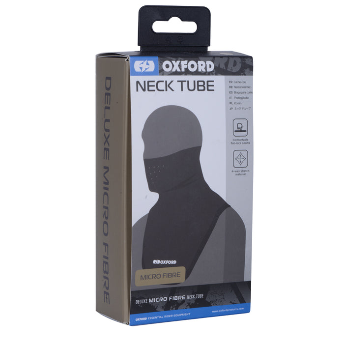 Oxford Deluxe Neck Tube Micro Fibre Black - CA135