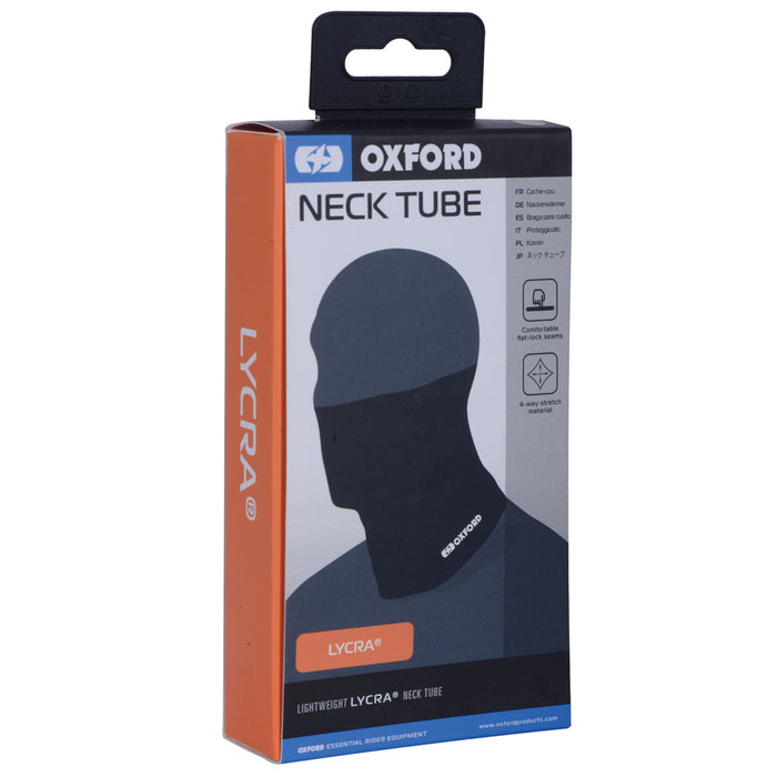 Oxford Neck Tube Lycra Black - CA105
