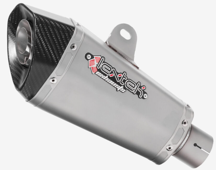 Lextek XP10 Titanium Look Hexagonal Exhaust Silencer 51mm*