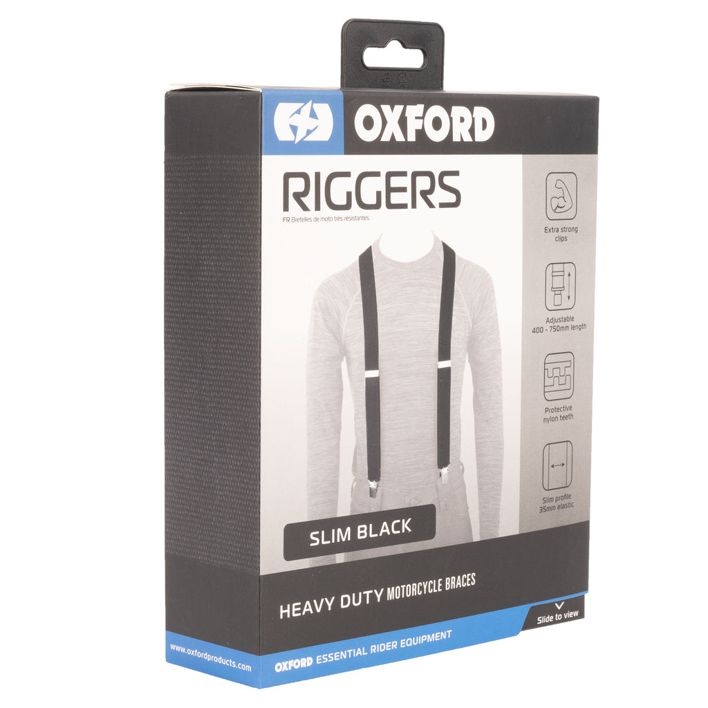 Oxford Riggers in Slim or Chic Black (3.5mm width) - CA065/70..