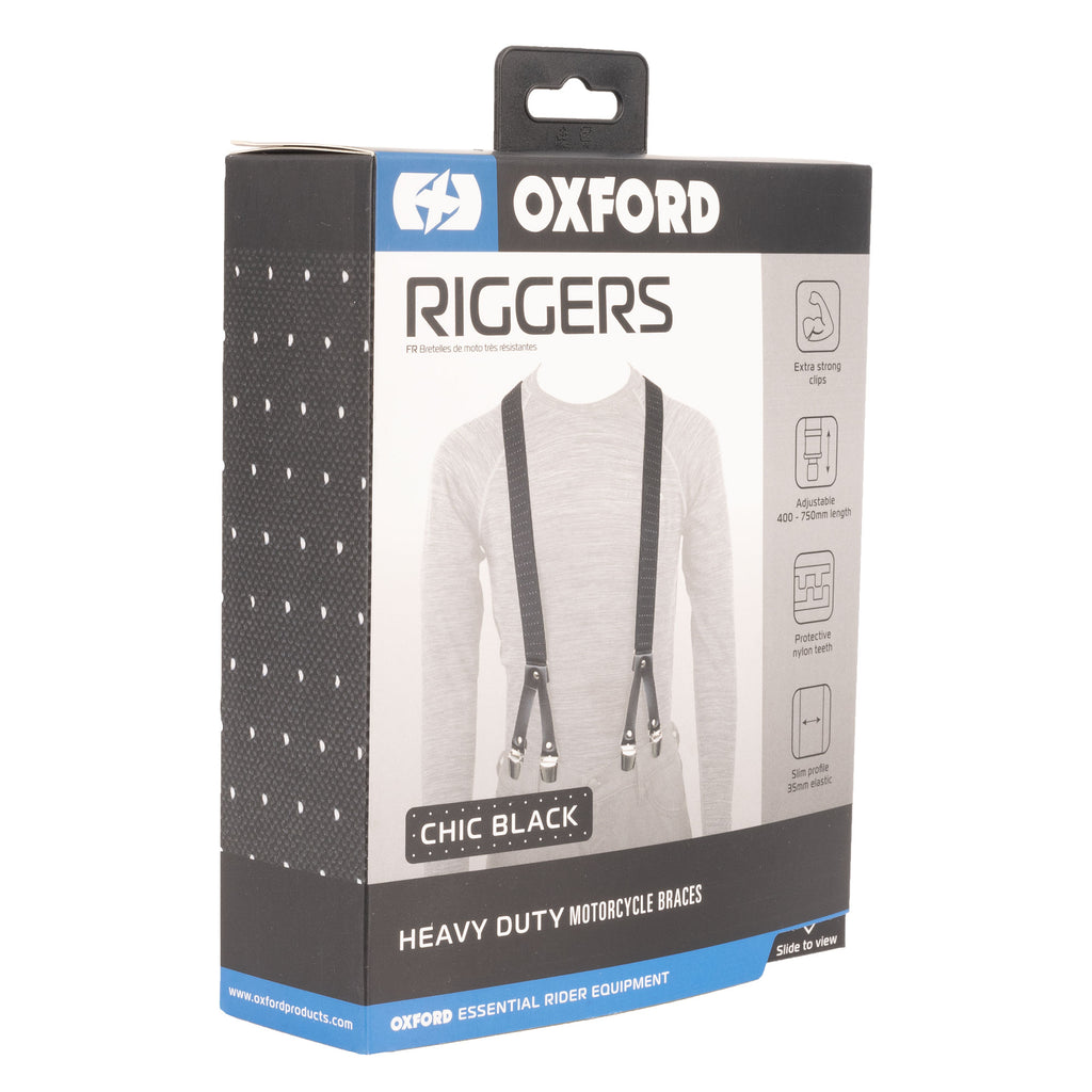 Oxford Riggers in Slim or Chic Black (3.5mm width) - CA065/70..
