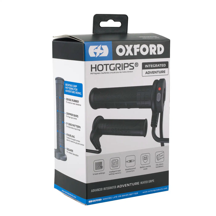 **New* Oxford HotGrips Advanced Integrated in Adventure, Touring & Sports trim - EL39..