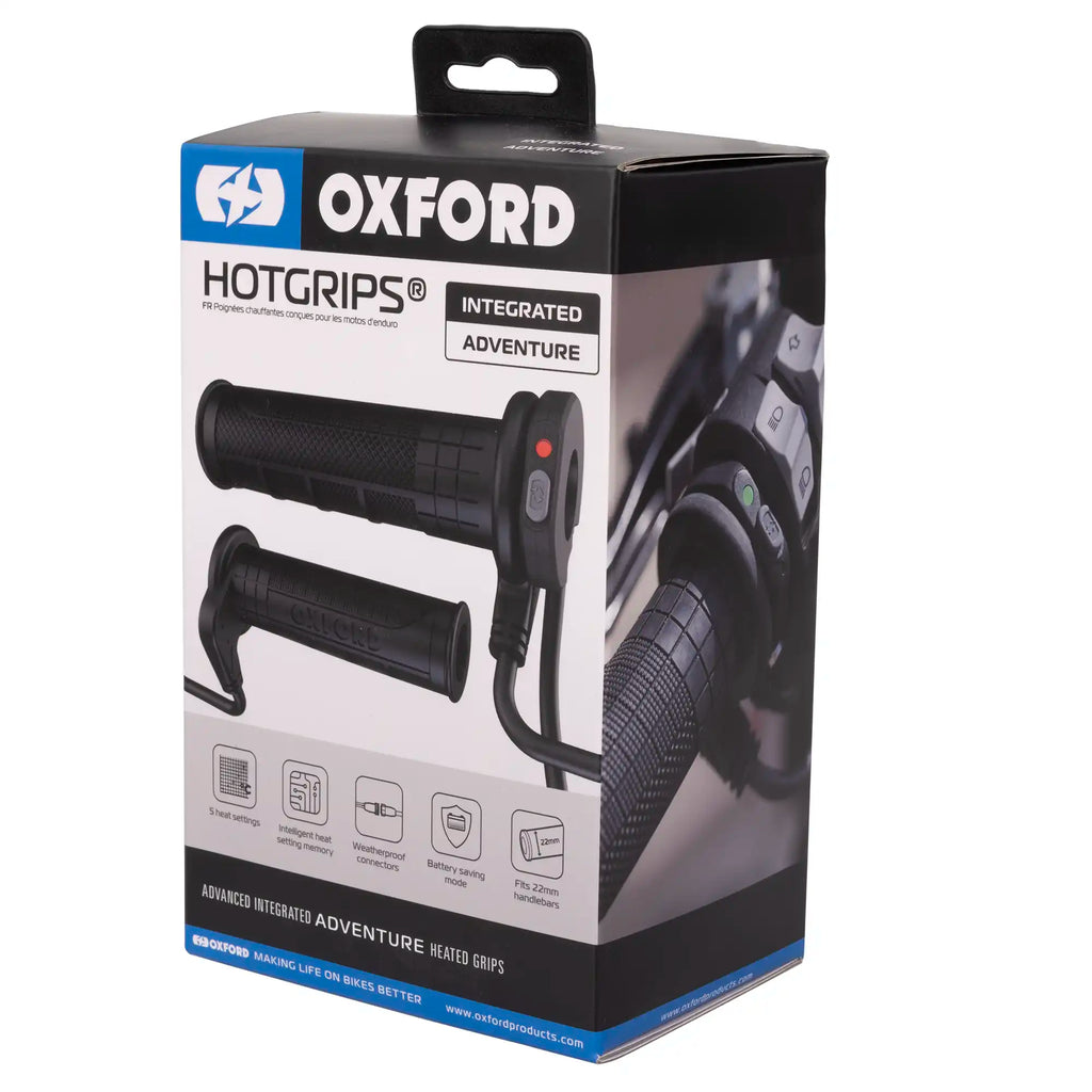 **New* Oxford HotGrips Advanced Integrated in Adventure, Touring & Sports trim - EL39..