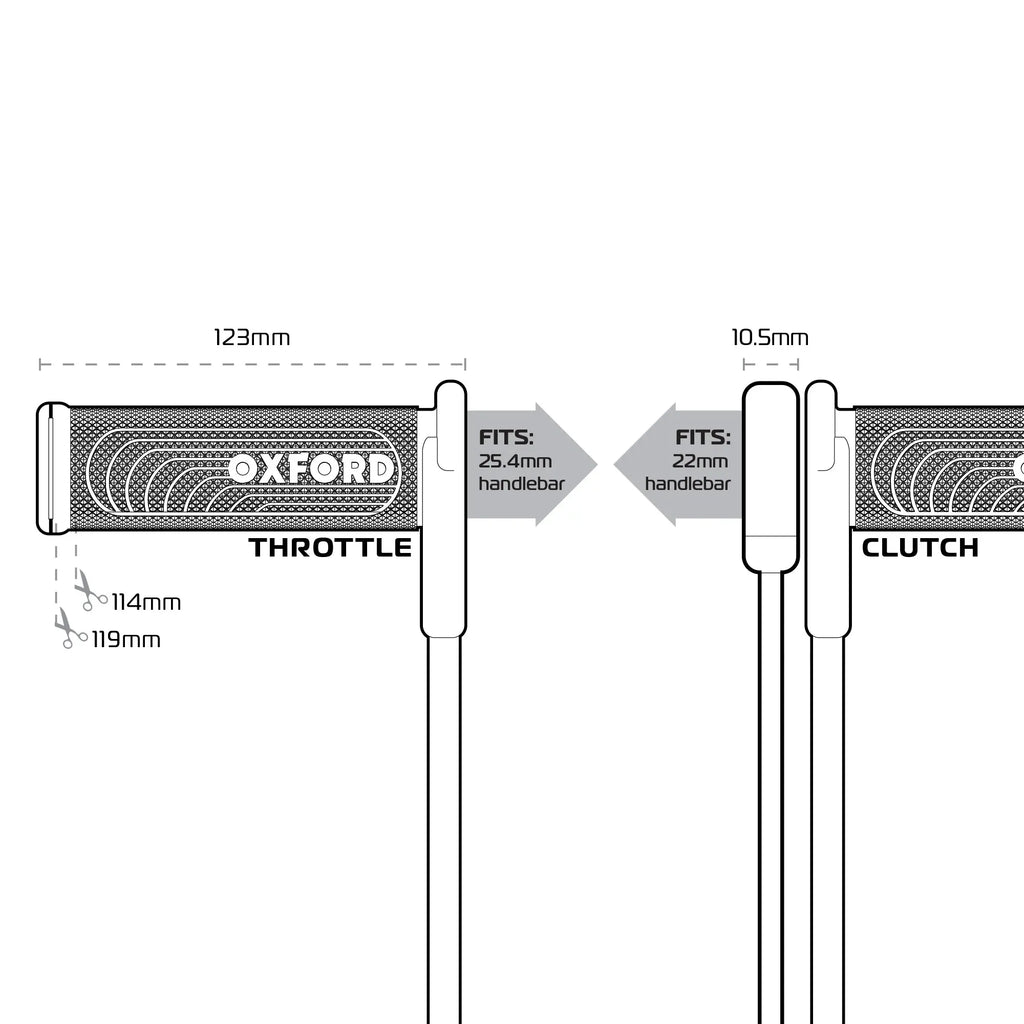 **New* Oxford HotGrips Advanced Integrated in Adventure, Touring & Sports trim - EL39..