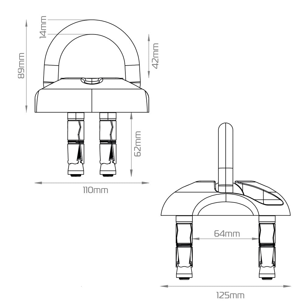 OXFORD AnchorFlat Ground & Wall Anchor Kit - LK407..