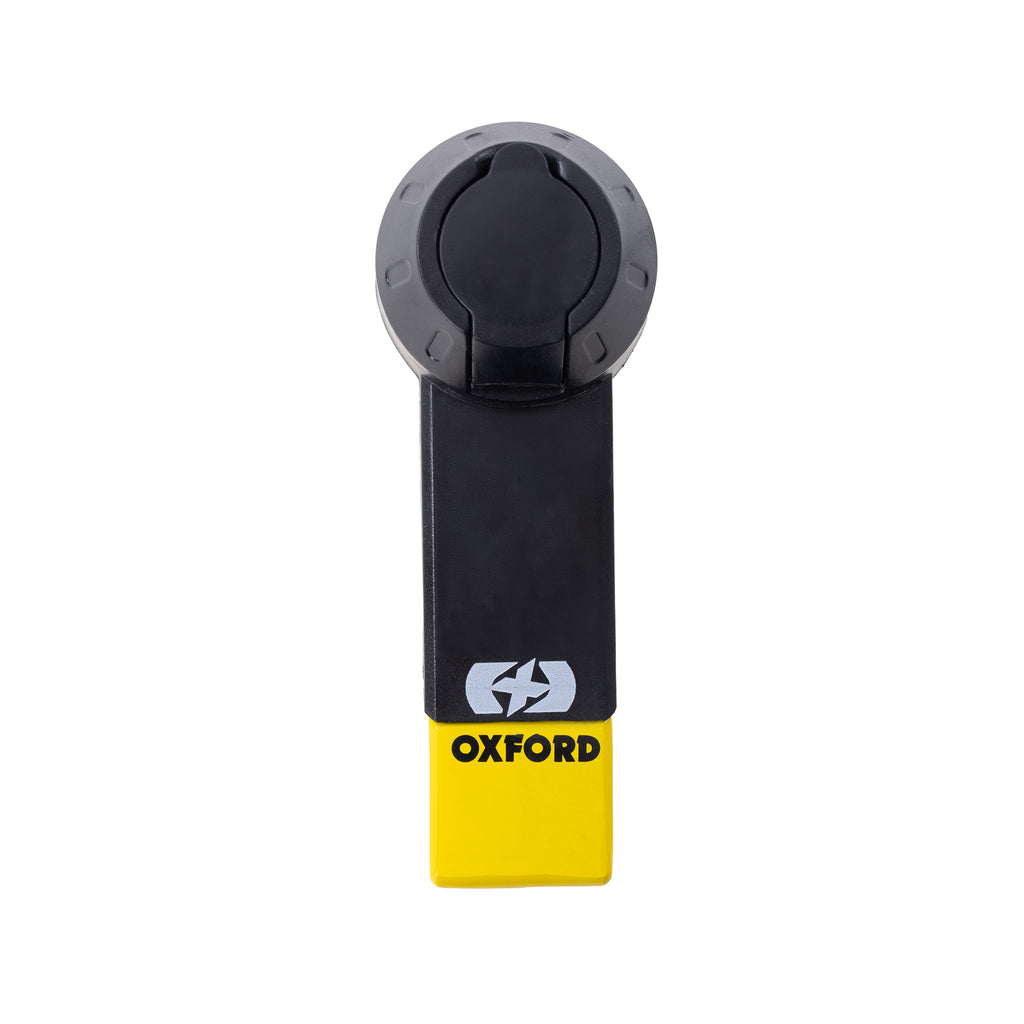*Oxford Titan 10mm Pin Disc Lock incl. Pouch in Black or Yellow - LK485 / LK486..