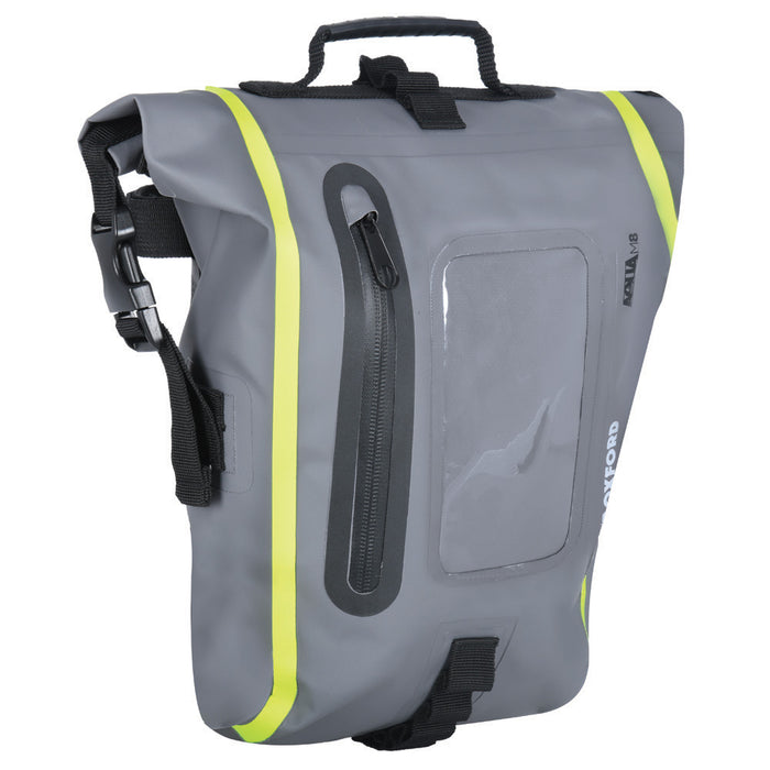 *Oxford Aqua M8 Tank Bag in Black/Grey/Fluo or Khaki/Black - OL464/OL404..