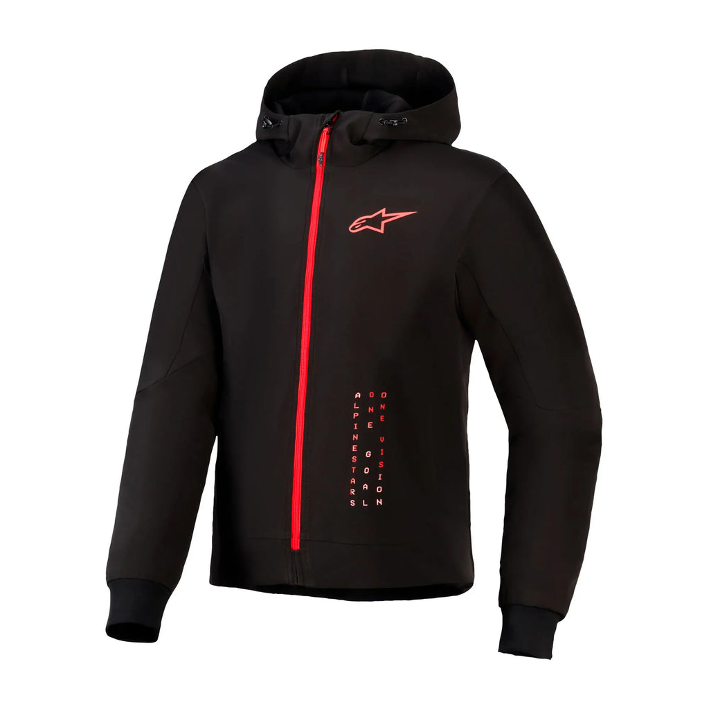Alpinestars Radium Tech Hoodie in Black Bright Red or Black/White - 42026241..