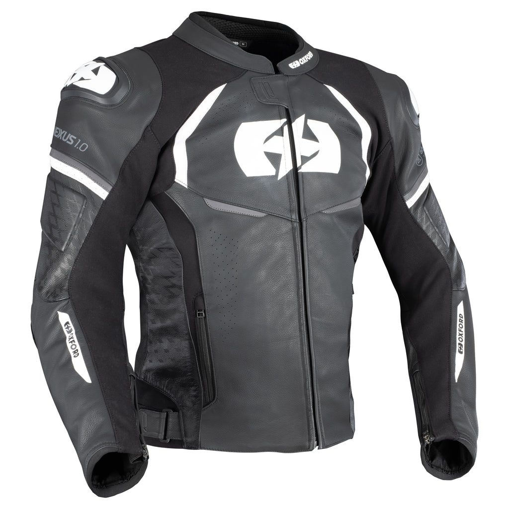 *NEW* Oxford Nexus 1.0 Men‘s Leather Jacket - LM22810...
