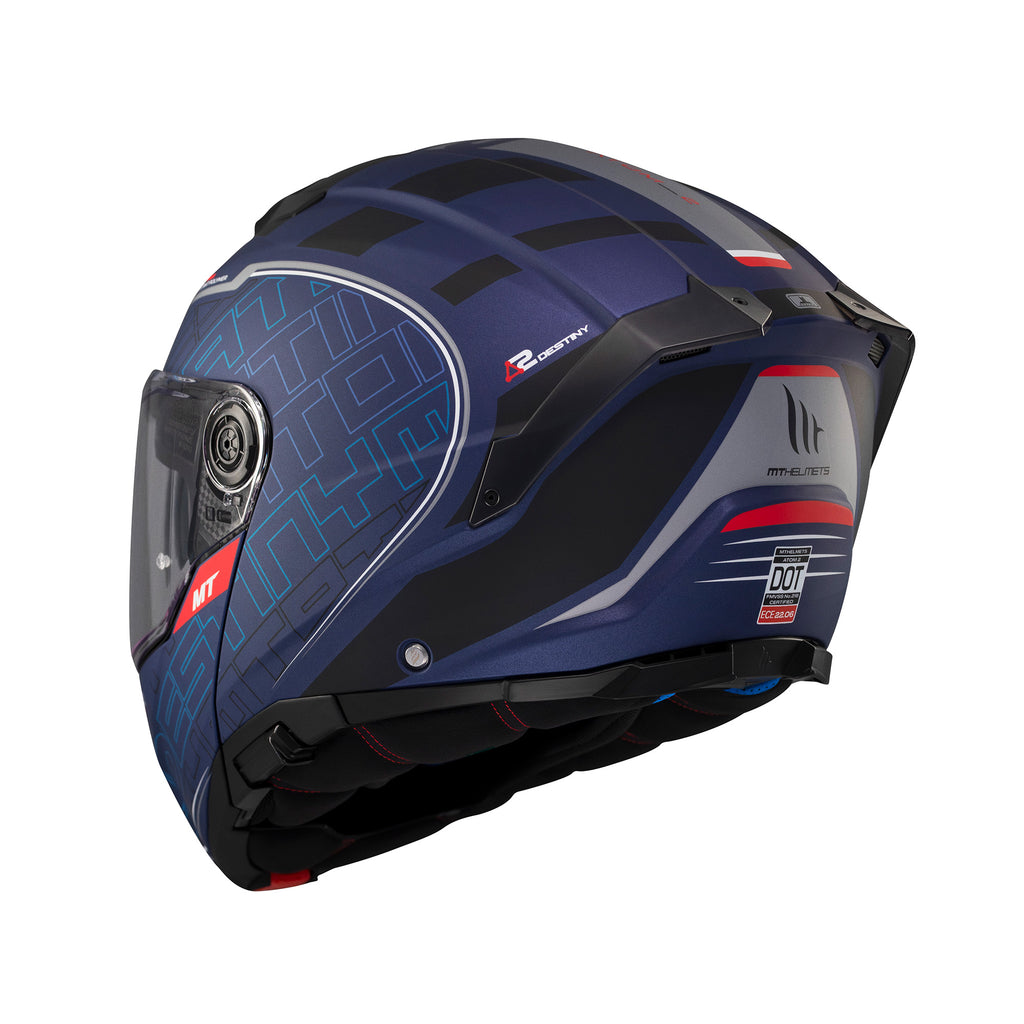 mt atom helmet visor NEW* MT Atom 2 Destiny Black/Fluo or Blue/Black