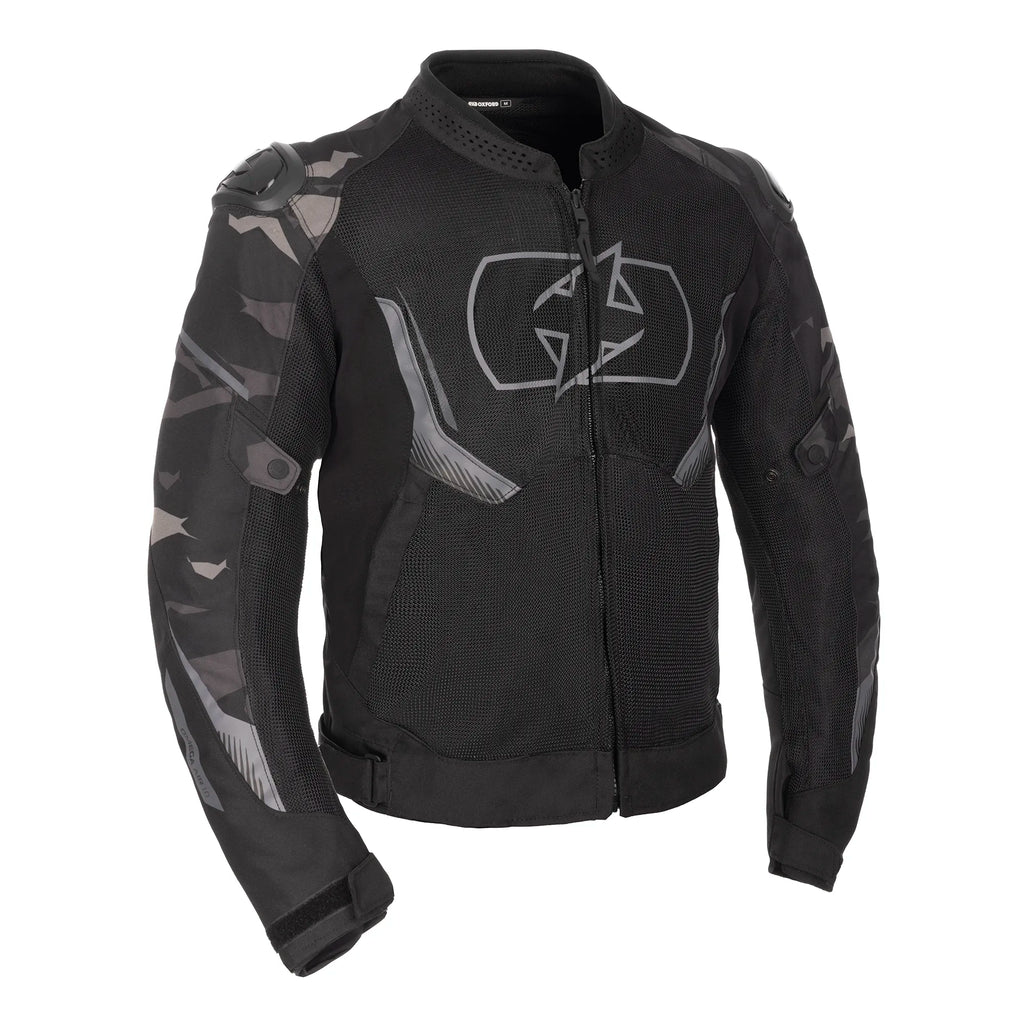 Oxford Omega 1.0 Air Mesh Jacket in Blk/Wht, Blk/Grn & Blk/Camo/Fluo - TM25310..