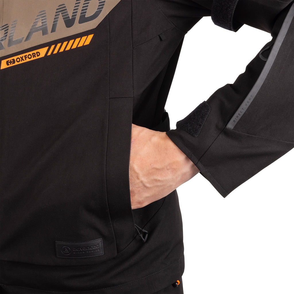 *NEW* Oxford Hinterland 2.0 Dry2Dry Trilaminate Men’s Jacket in Black/Grey/Fluo, Stealth Black or Black/Desert/Orange - TM25360..