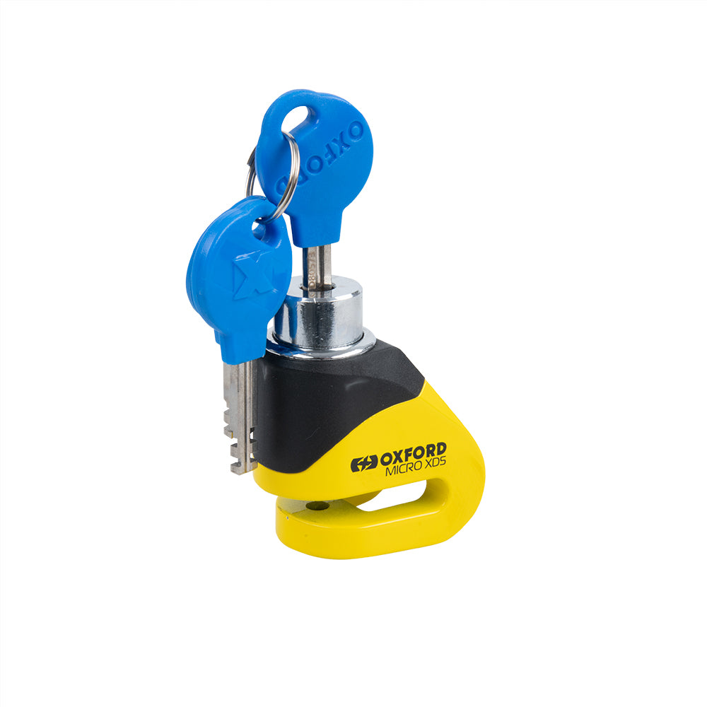Oxford Micro XD5 Disc Lock Yellow - LK205..