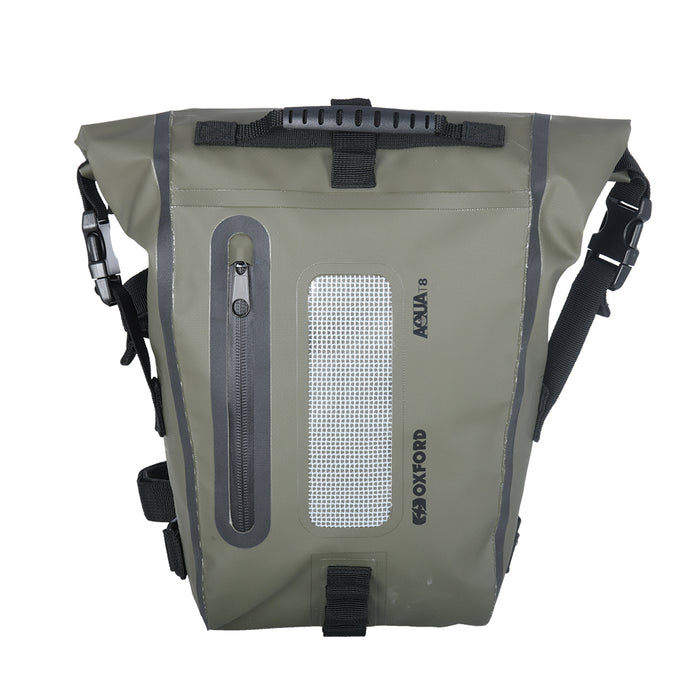 Oxford AQUA T8 TAIL BAG in Black, Khaki/Black or Black/Grey/Fluo - OL45..