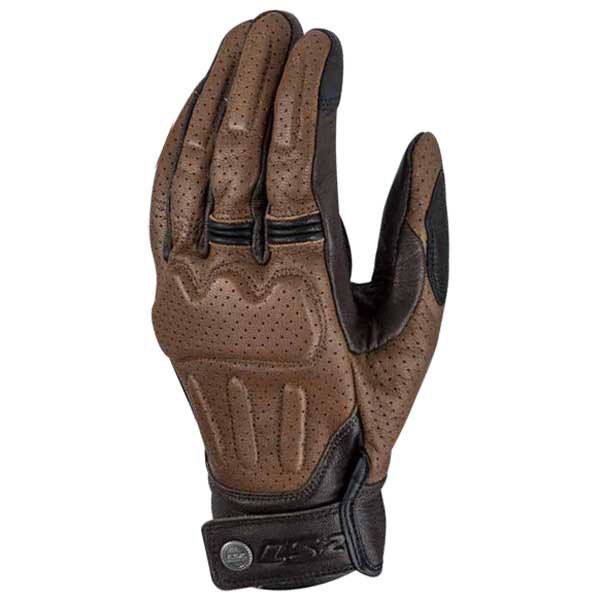 LS2 Rust Leather Mens Glove (S) **Clearance**