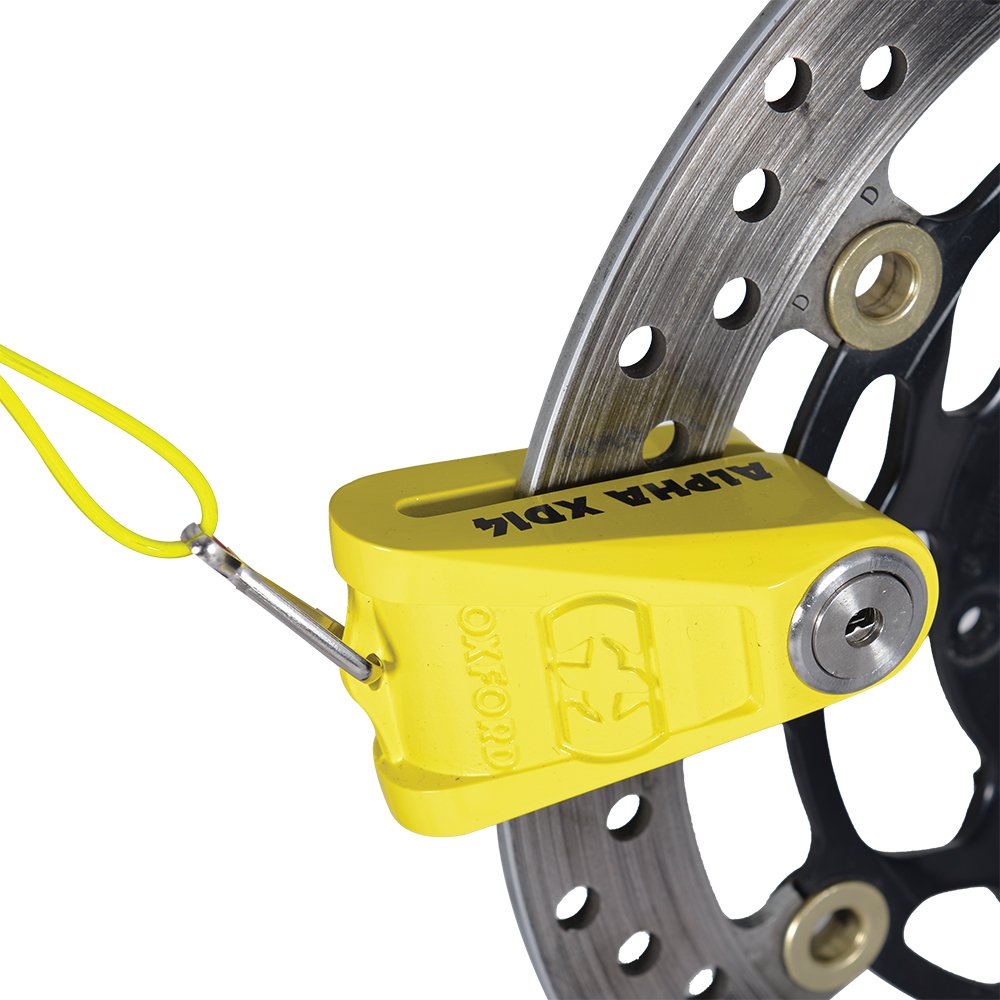 Oxford Alpha XD14 Disc Lock (14mm pin) Yellow or Black
