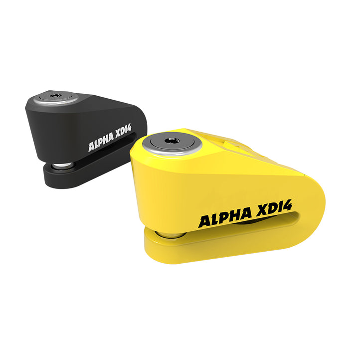 Oxford Alpha XD14 Disc Lock (14mm pin) - Yellow LK276 / Black LK275..